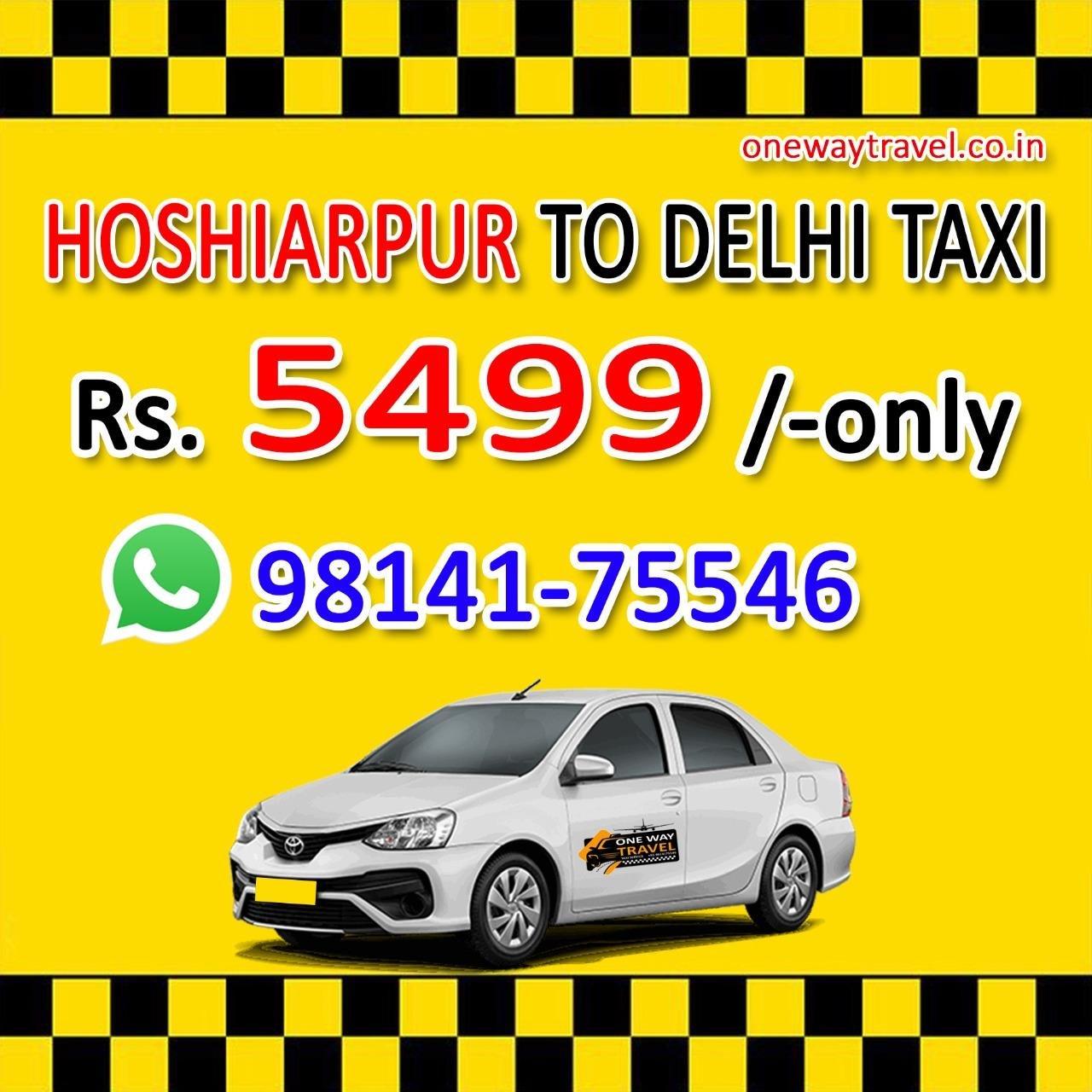 Hoshiarpur to Delhi Airport Taxi